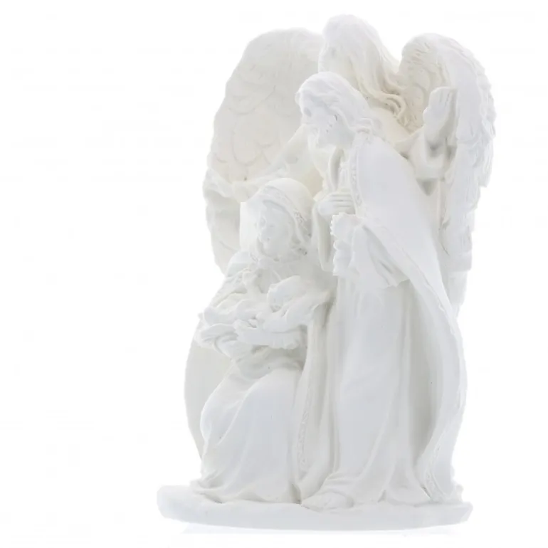 Palais du Rosaire Statue en Résine blanche de la Sainte Famille de 14 cm^ Statue De La Sainte Famille