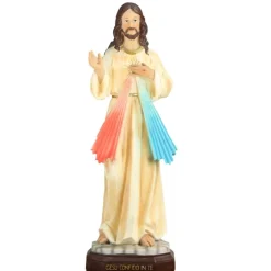 Palais du Rosaire Statue en résine de Jésus Miséricordieux de 45cm^ Jésus Miséricordieux