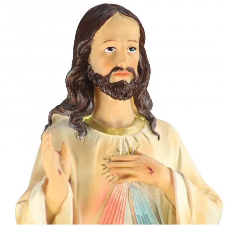 Palais du Rosaire Statue en résine de Jésus Miséricordieux de 60cm^ Jésus Miséricordieux | Statue De Grande Taille