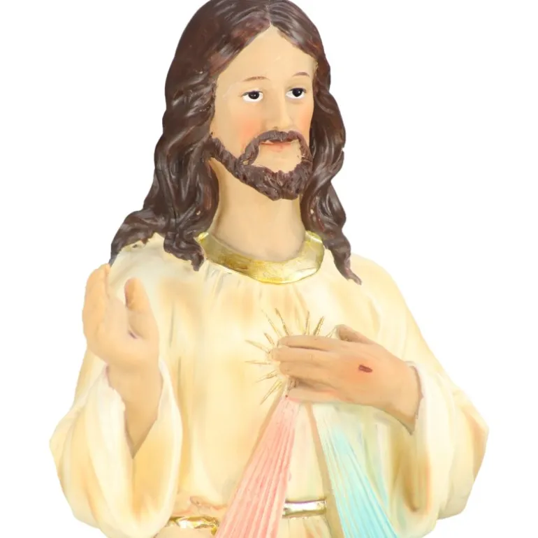 Palais du Rosaire Statue en résine de Jésus Miséricordieux de 45cm^ Jésus Miséricordieux