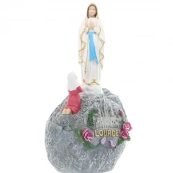 Palais du Rosaire Statue en Résine de l'Apparition de Lourdes de 25 cm^ Statue De Notre Dame De Lourdes