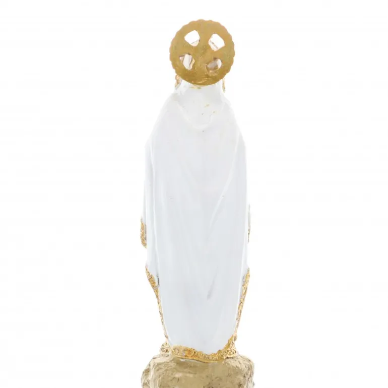 Palais du Rosaire Statue en Résine de Notre Dame de Lourdes de 21 cm^ Statue De Notre Dame De Lourdes
