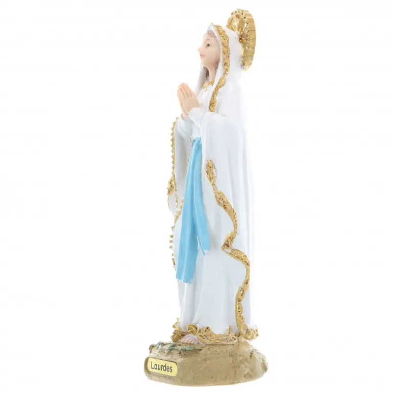 Palais du Rosaire Statue en Résine de Notre Dame de Lourdes de 21 cm^ Statue De Notre Dame De Lourdes