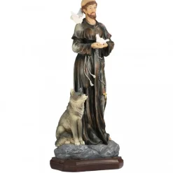 Palais du Rosaire Statue en résine de Saint François d'Assise de 53cm^ Autres Statues De Saints