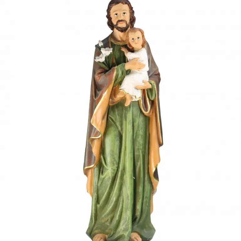 Palais du Rosaire Statue en résine de Saint Joseph de 60cm^ Statue De Grande Taille | Statue De Saint Joseph