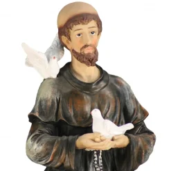 Palais du Rosaire Statue en résine de Saint François d'Assise de 53cm^ Autres Statues De Saints