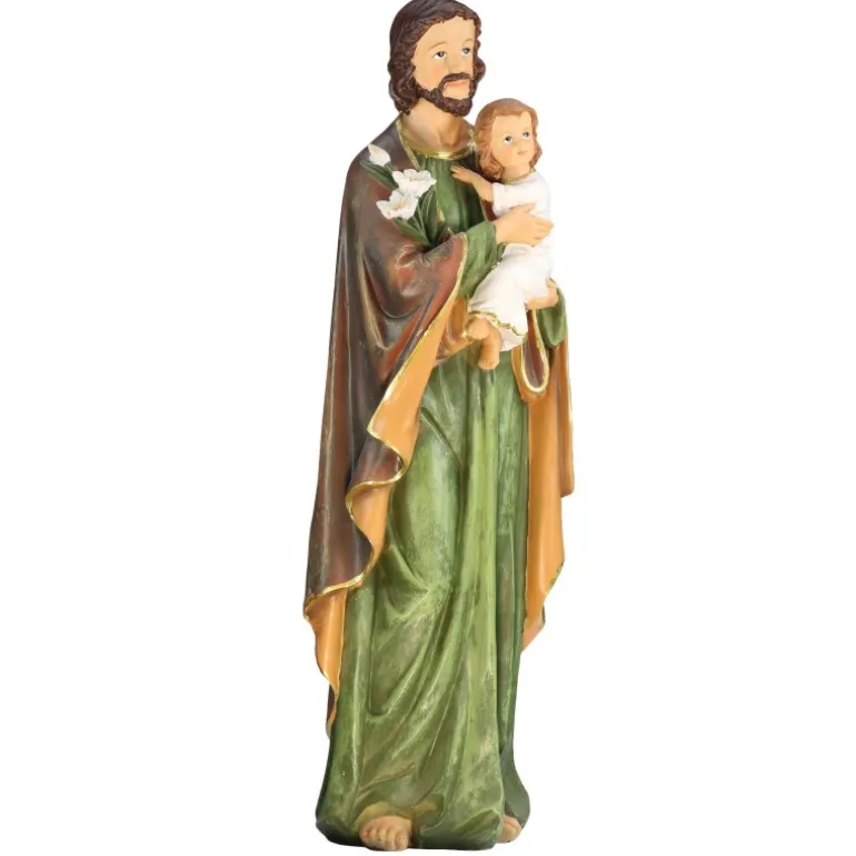 Palais du Rosaire Statue en résine de Saint Joseph de 60cm^ Statue De Grande Taille | Statue De Saint Joseph