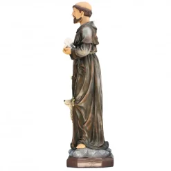 Palais du Rosaire Statue en résine de Saint François d'Assise de 81cm^ Statue De Grande Taille | Autres Statues De Saints
