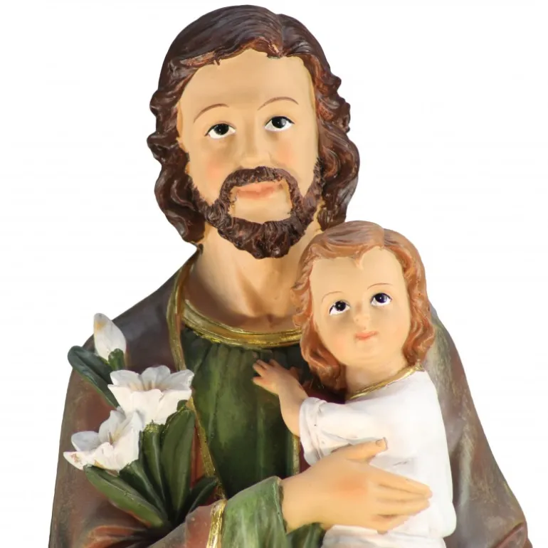 Palais du Rosaire Statue en résine de Saint Joseph de 60cm^ Statue De Grande Taille | Statue De Saint Joseph
