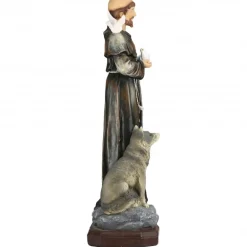 Palais du Rosaire Statue en résine de Saint François d'Assise de 53cm^ Autres Statues De Saints