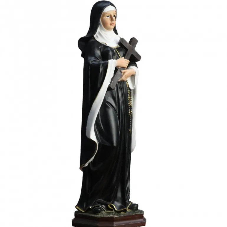 Palais du Rosaire Statue en résine de Sainte Rita de 45cm^ Statue De Sainte Rita