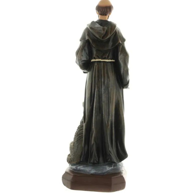 Palais du Rosaire Statue en résine de Saint-François d'Assise de 30cm^ Autres Statues De Saints