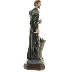 Palais du Rosaire Statue en résine de Saint-François d'Assise de 30cm^ Autres Statues De Saints