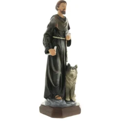 Palais du Rosaire Statue en résine de Saint-François d'Assise de 30cm^ Autres Statues De Saints