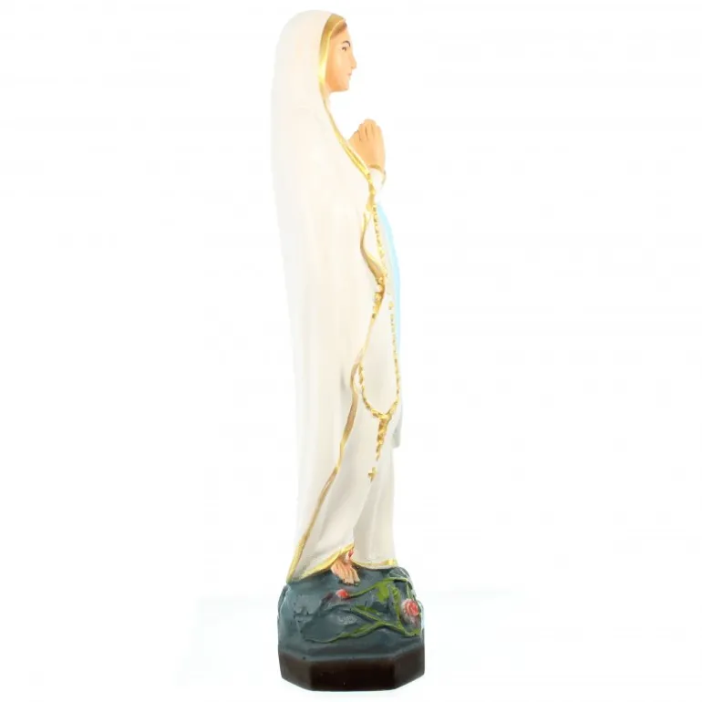 Palais du Rosaire Statue en résine et fibre de verre de Notre Dame de Lourdes en couleur de 20cm^ Statue De Notre Dame De Lourdes
