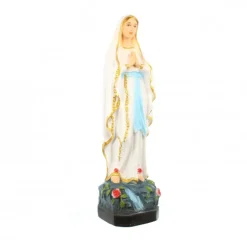 Palais du Rosaire Statue en résine et fibre de verre de Notre Dame de Lourdes en couleur de 15cm^ Statue De Notre Dame De Lourdes