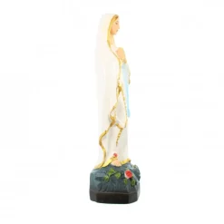Palais du Rosaire Statue en résine et fibre de verre de Notre Dame de Lourdes en couleur de 15cm^ Statue De Notre Dame De Lourdes