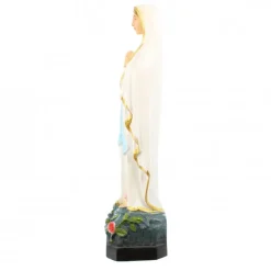 Palais du Rosaire Statue en résine et fibre de verre de Notre Dame de Lourdes en couleur de 15cm^ Statue De Notre Dame De Lourdes