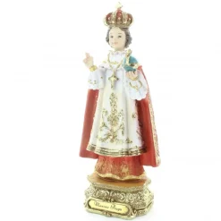 Palais du Rosaire Statue Enfant Jésus de Prague avec dorures en résine 20 cm^Enfant Enfant Jésus