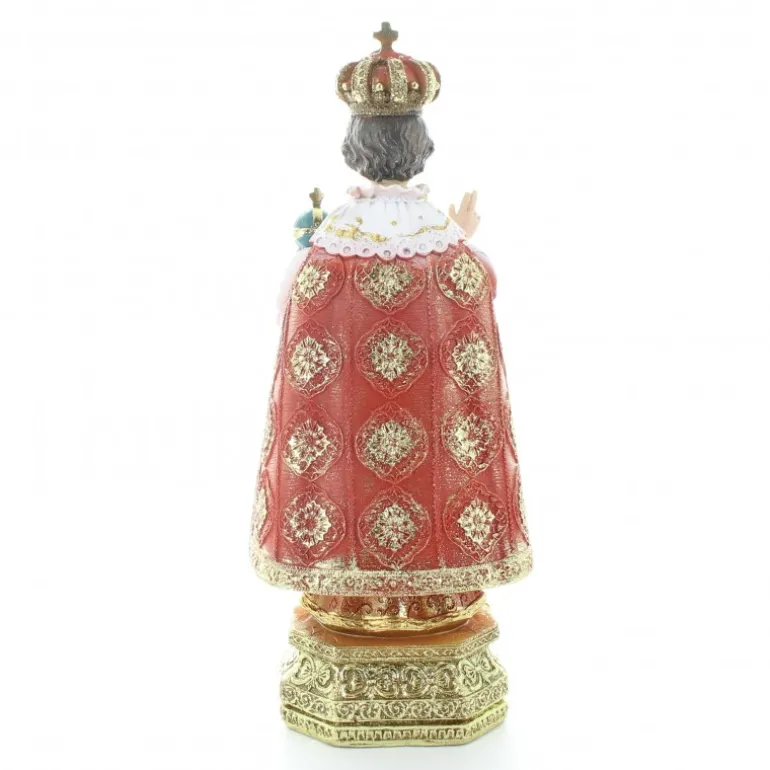 Palais du Rosaire Statue Enfant Jésus de Prague avec dorures en résine 20 cm^Enfant Enfant Jésus