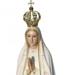 Palais du Rosaire Statue Fatima en résine avec des brillants 70 cm^ Statue De Grande Taille | Statue Vierge De Fatima
