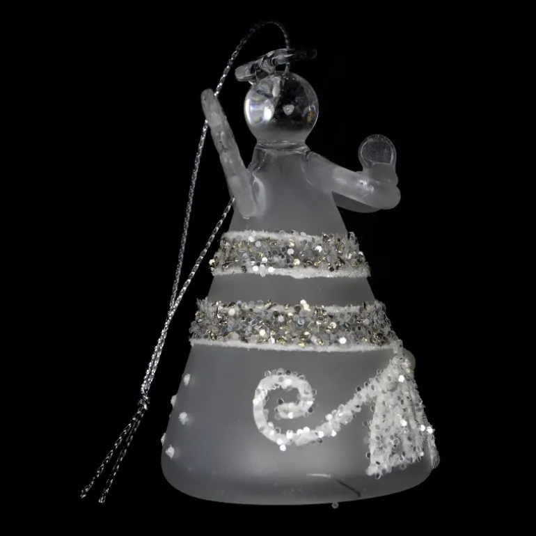 Palais du Rosaire Statue lumineuse d'Ange en verre à accrocher^ Décoration De Noël | Statue Ange