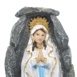 Palais du Rosaire Statue lumineuse de l'Apparition de Lourdes en Résine 21cm^ Statue Lumineuse