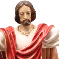 Palais du Rosaire Statue murale du Christ rédempteur en résine colorée 54 cm^ Autres Statues De Saints