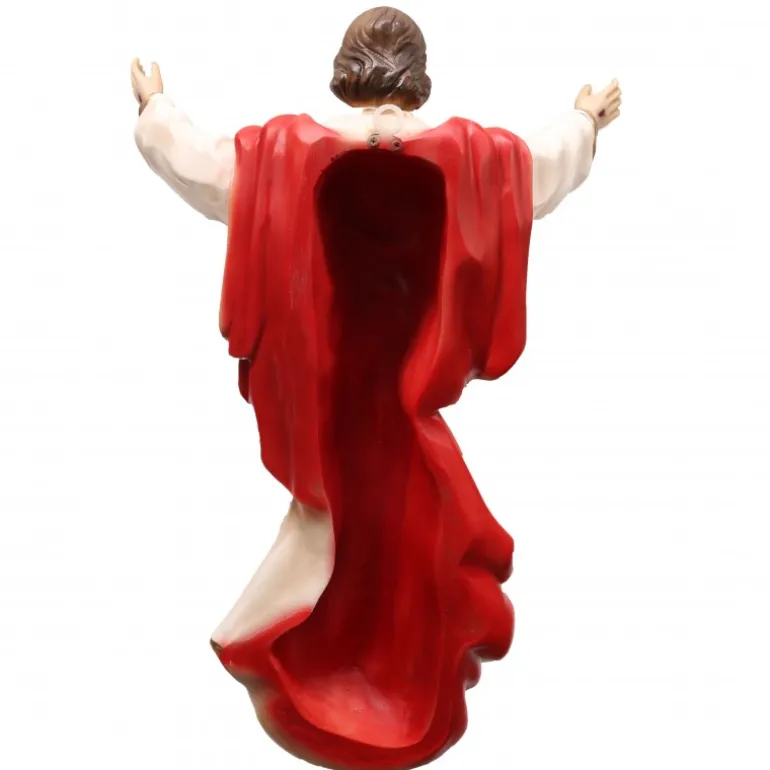 Palais du Rosaire Statue murale du Christ rédempteur en résine colorée 54 cm^ Autres Statues De Saints