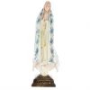 Palais du Rosaire Statue N. Dame de Fatima manteau avec fleurs et brillants 27cm^ Statue Vierge De Fatima