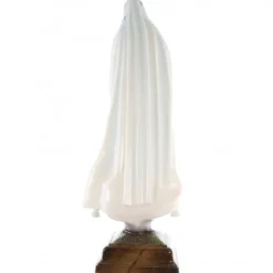 Palais du Rosaire Statue N. Dame de Fatima manteau avec fleurs et brillants 27cm^ Statue Vierge De Fatima