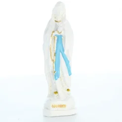 Palais du Rosaire Statue Notre Dame de Lourdes en résine effet céramique 10cm^ Statue De Notre Dame De Lourdes