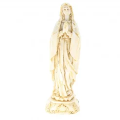 Palais du Rosaire Statue Notre Dame de Lourdes en pierre et résine beige 30cm^ Statue De Notre Dame De Lourdes