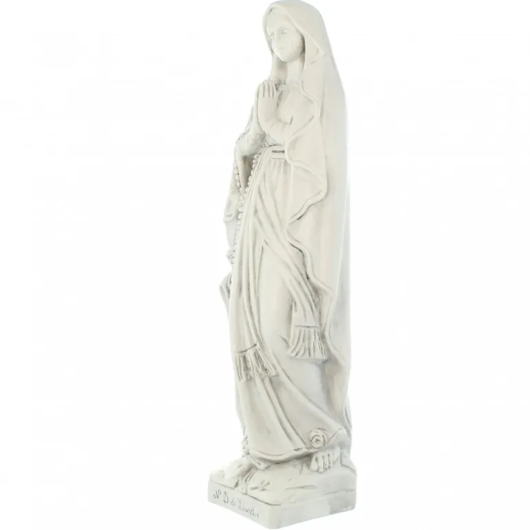 Palais du Rosaire Statue Notre Dame de Lourdes pour l'extérieur 30cm^ Statue Pour Extérieur | Statue De Notre Dame De Lourdes