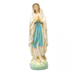 Palais du Rosaire Statue Notre Dame de Lourdes décorée 60 cm^ Statue De Grande Taille | Statue De Notre Dame De Lourdes