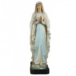 Palais du Rosaire Statue Notre Dame de Lourdes de 160cm décorée en Résine^ Statue De Grande Taille | Statue De Notre Dame De Lourdes