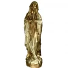 Palais du Rosaire Statue Notre Dame de Lourdes dorée en résine 80 cm^ Statue De Grande Taille | Statue De Notre Dame De Lourdes