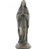Palais du Rosaire Statue Notre Dame de Lourdes en bronze coulé à froid 20cm^ Statue Funéraire | Statue En Bronze Et Métal