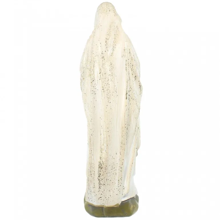 Palais du Rosaire Statue Notre Dame de Lourdes à paillettes en résine 28cm^ Statue De Notre Dame De Lourdes