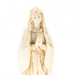 Palais du Rosaire Statue Notre Dame de Lourdes en pierre et résine beige 30cm^ Statue De Notre Dame De Lourdes