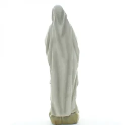 Palais du Rosaire Statue Notre Dame de Lourdes patinée avec mateau or en résine 40 cm^ Statue De Notre Dame De Lourdes