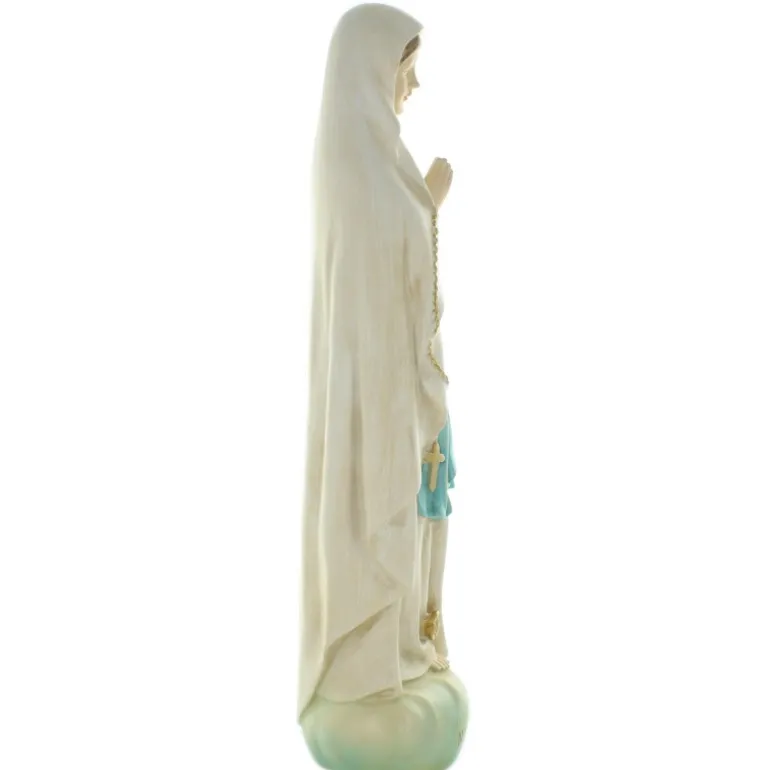 Palais du Rosaire Statue Notre Dame de Lourdes décorée 60 cm^ Statue De Grande Taille | Statue De Notre Dame De Lourdes