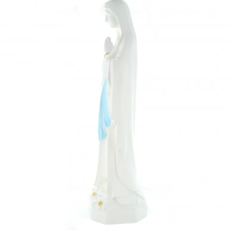 Palais du Rosaire Statue Notre Dame de Lourdes en résine 62cm^ Statue De Grande Taille | Statue De Notre Dame De Lourdes