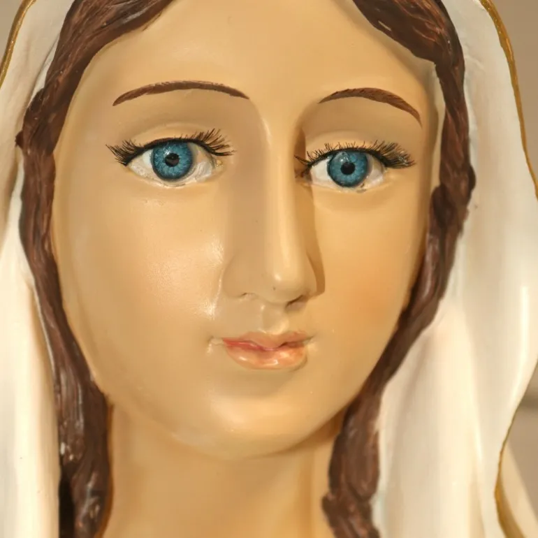 Palais du Rosaire Statue Notre Dame de Lourdes en résine colorée 88 cm^ Statue De Grande Taille | Statue De Notre Dame De Lourdes
