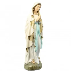 Palais du Rosaire Statue Notre Dame de Lourdes à paillettes 18cm^ Statue De Notre Dame De Lourdes