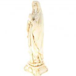 Palais du Rosaire Statue Notre Dame de Lourdes en pierre et résine beige 30cm^ Statue De Notre Dame De Lourdes