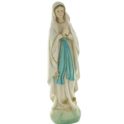 Palais du Rosaire Statue Notre Dame de Lourdes décorée 60 cm^ Statue De Grande Taille | Statue De Notre Dame De Lourdes