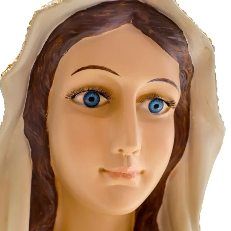 Palais du Rosaire Statue Notre Dame de Lourdes en résine colorée 120cm^ Statue De Grande Taille | Statue De Notre Dame De Lourdes