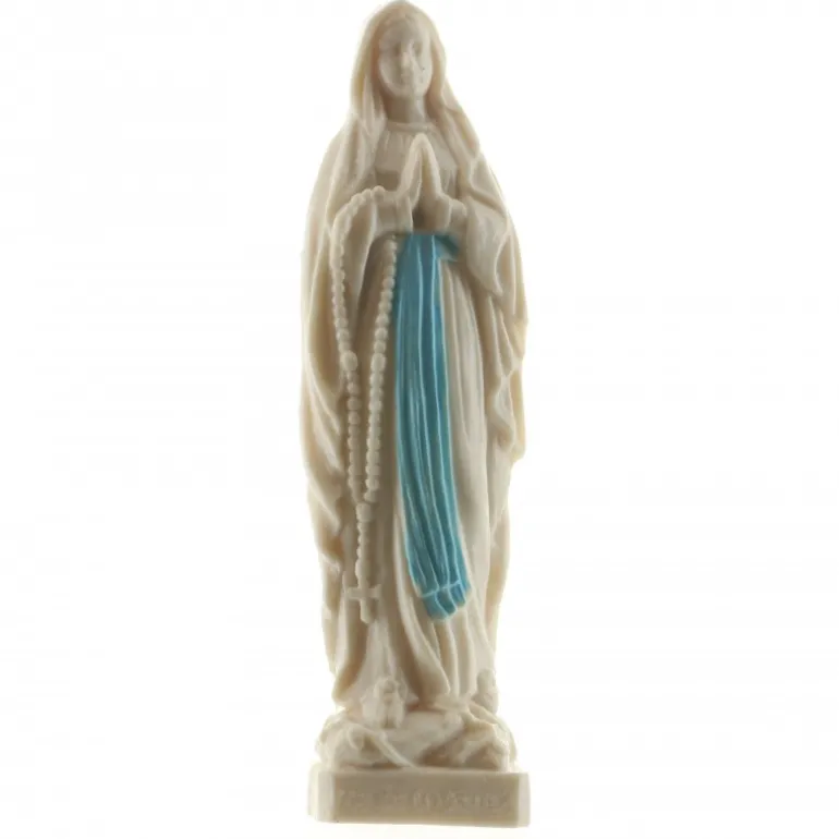 Palais du Rosaire Statue Notre Dame de Lourdes en résine 8cm^ Statue De Notre Dame De Lourdes