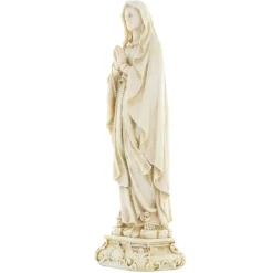 Palais du Rosaire Statue Notre Dame de Lourdes en pierre et résine 22cm^ Statue De Notre Dame De Lourdes